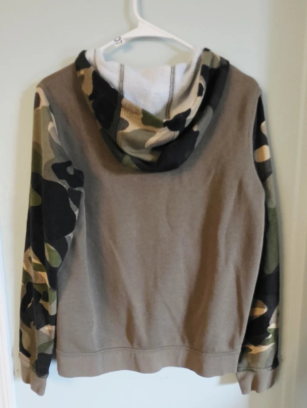Nike Zip Hoodie with Camo Sleeves